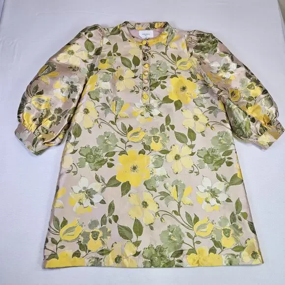 NWT Tuckernuck Pomander Place Dress XXL Daylily Jacquard Samantha Mini Floral - Picture 16 of 16